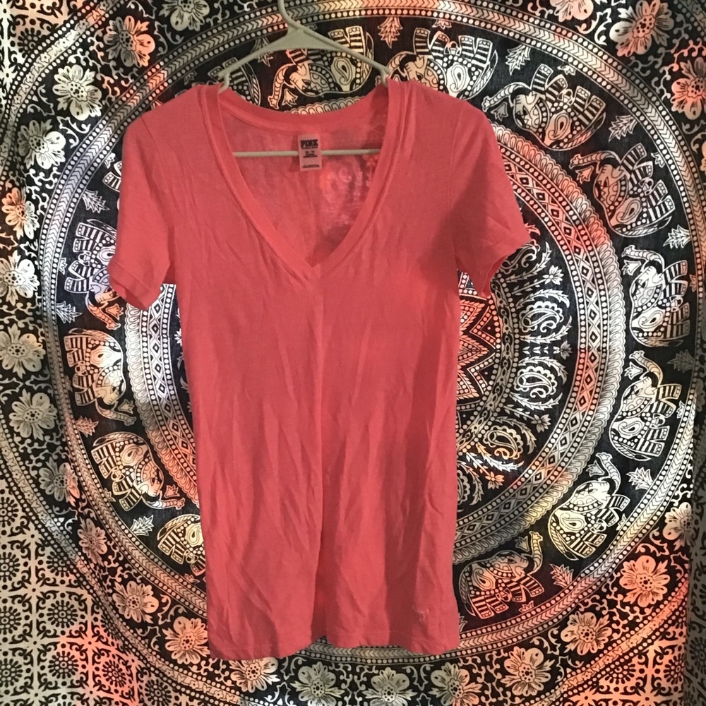 PINK v neck